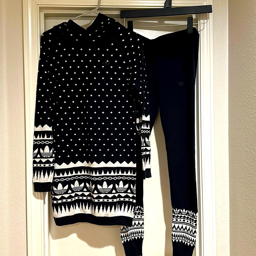 adidas original hoodie and leggings